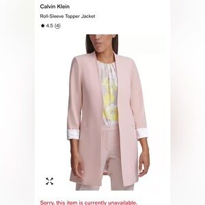 Calvin Klein Women's Blush Blazer
